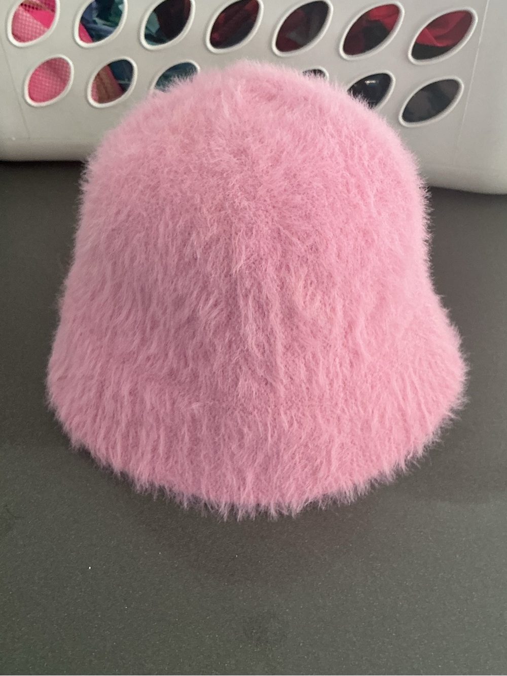 Cozy Pink Fuzzy Bucket Hat for Kids